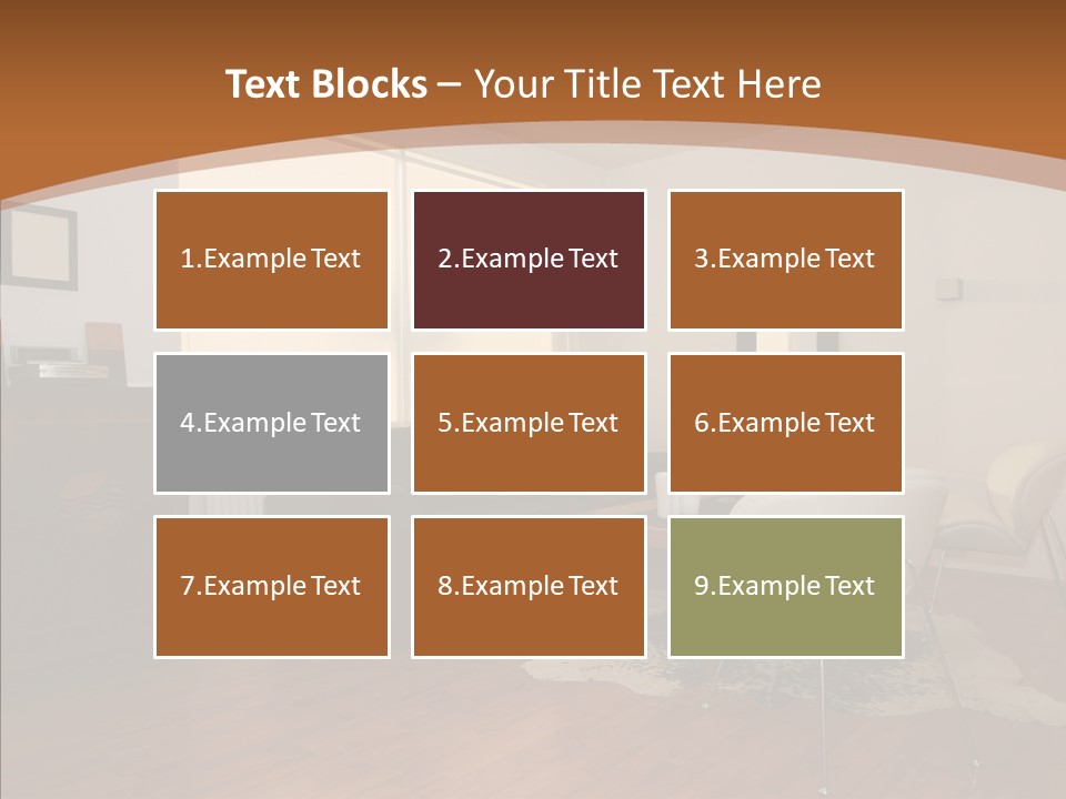 Design Wooden Home PowerPoint Template