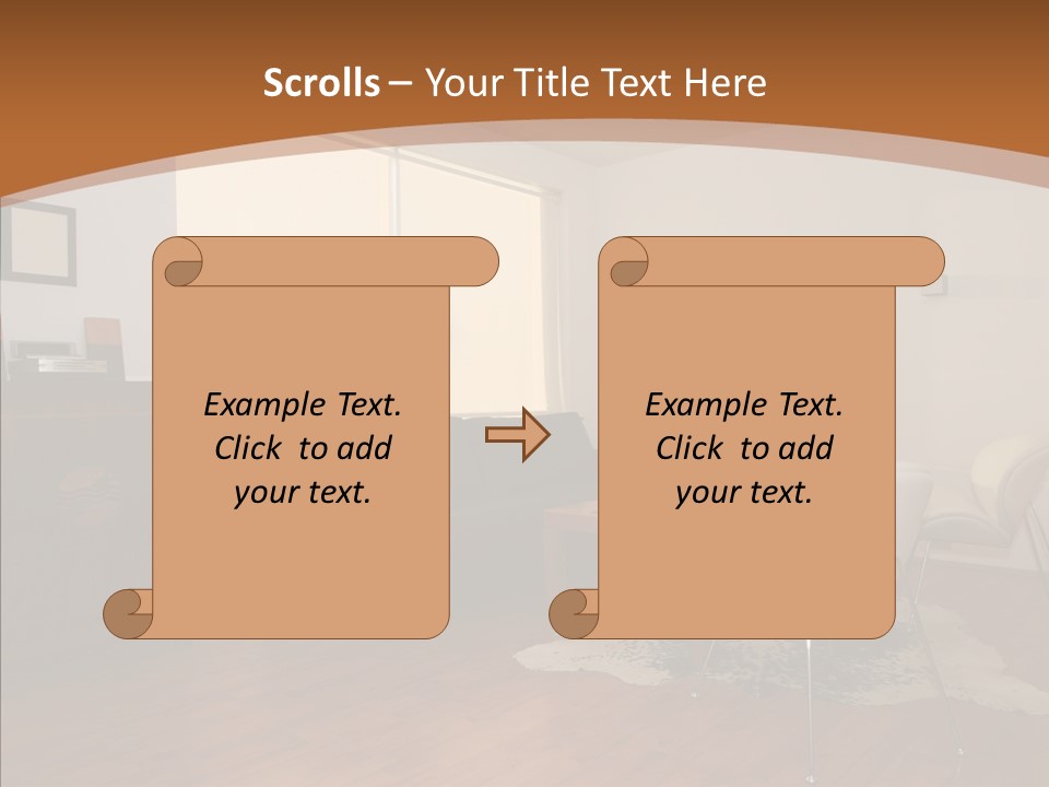 Design Wooden Home PowerPoint Template