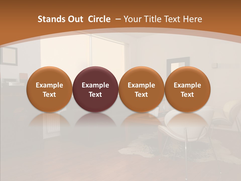 Design Wooden Home PowerPoint Template