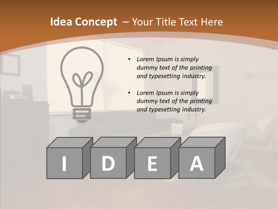 Design Wooden Home PowerPoint Template