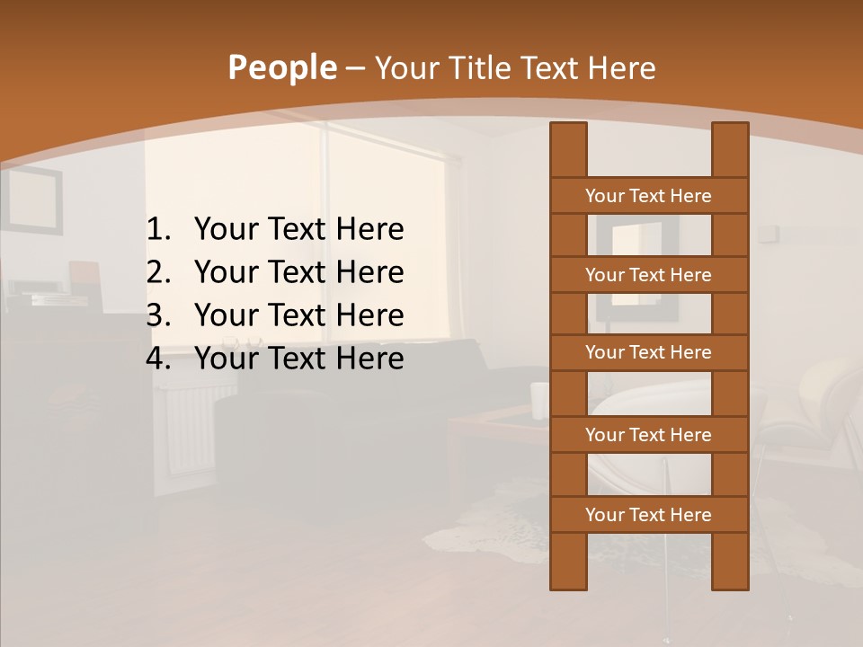 Design Wooden Home PowerPoint Template