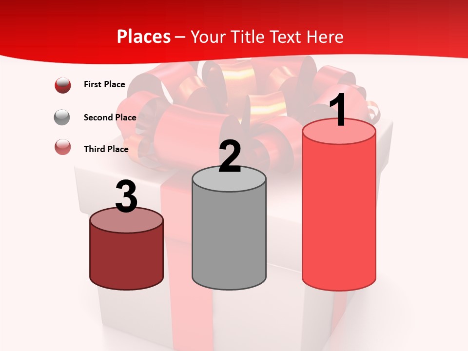 Decorative Isolated Gift PowerPoint Template