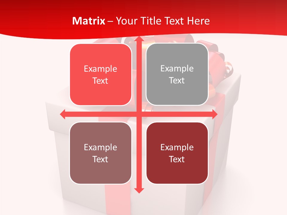 Decorative Isolated Gift PowerPoint Template