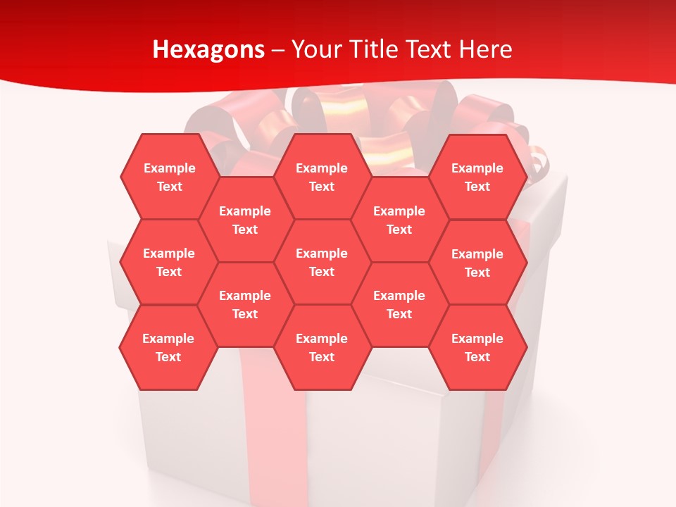 Decorative Isolated Gift PowerPoint Template