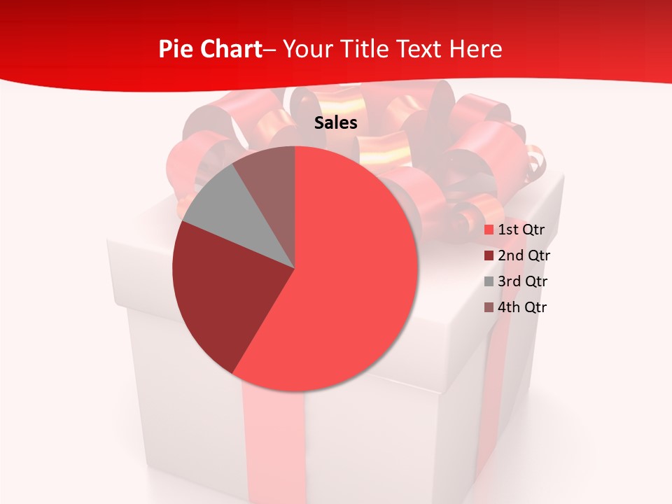 Decorative Isolated Gift PowerPoint Template