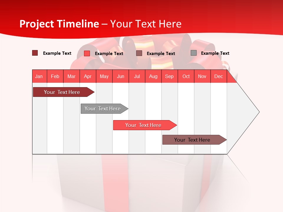 Decorative Isolated Gift PowerPoint Template