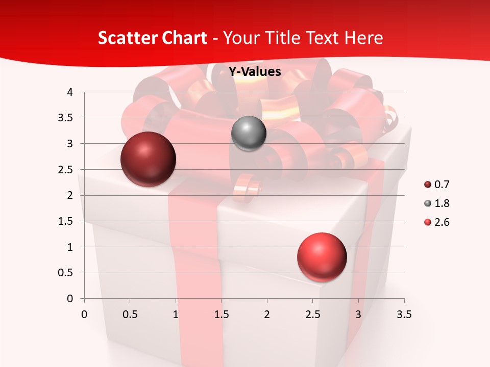 Decorative Isolated Gift PowerPoint Template