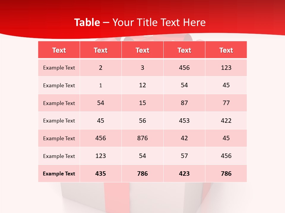 Decorative Isolated Gift PowerPoint Template