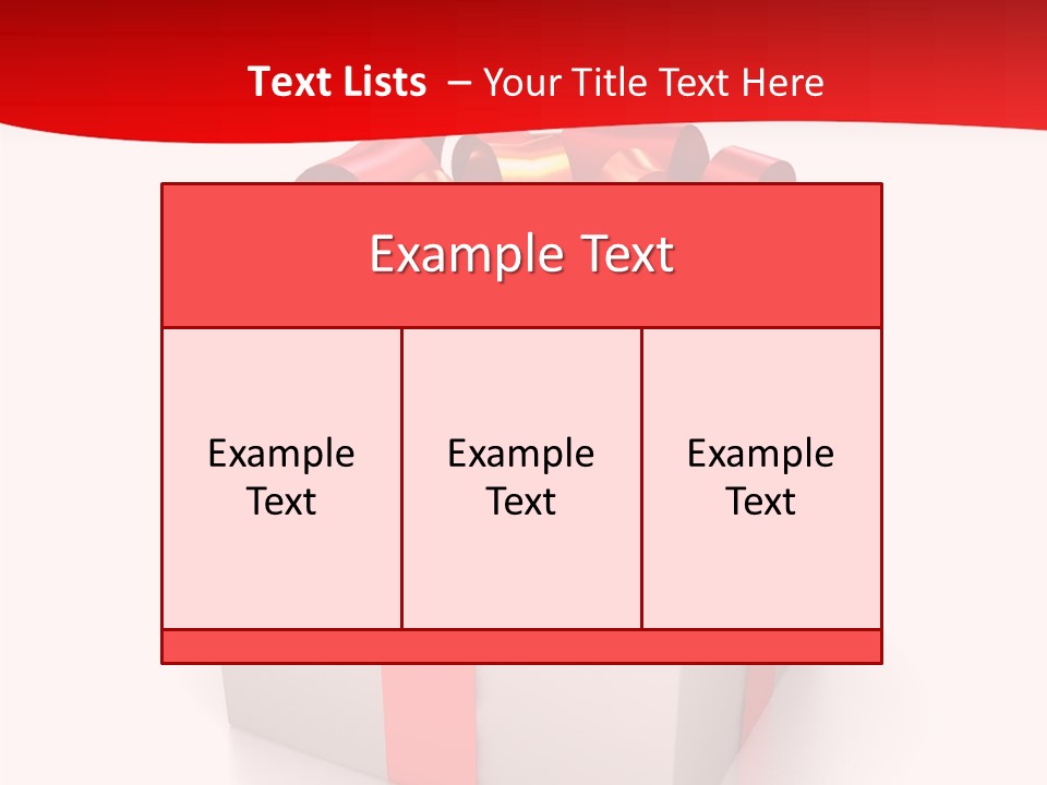 Decorative Isolated Gift PowerPoint Template