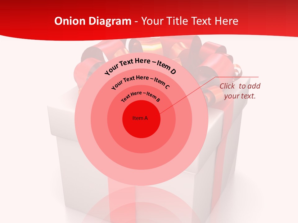 Decorative Isolated Gift PowerPoint Template