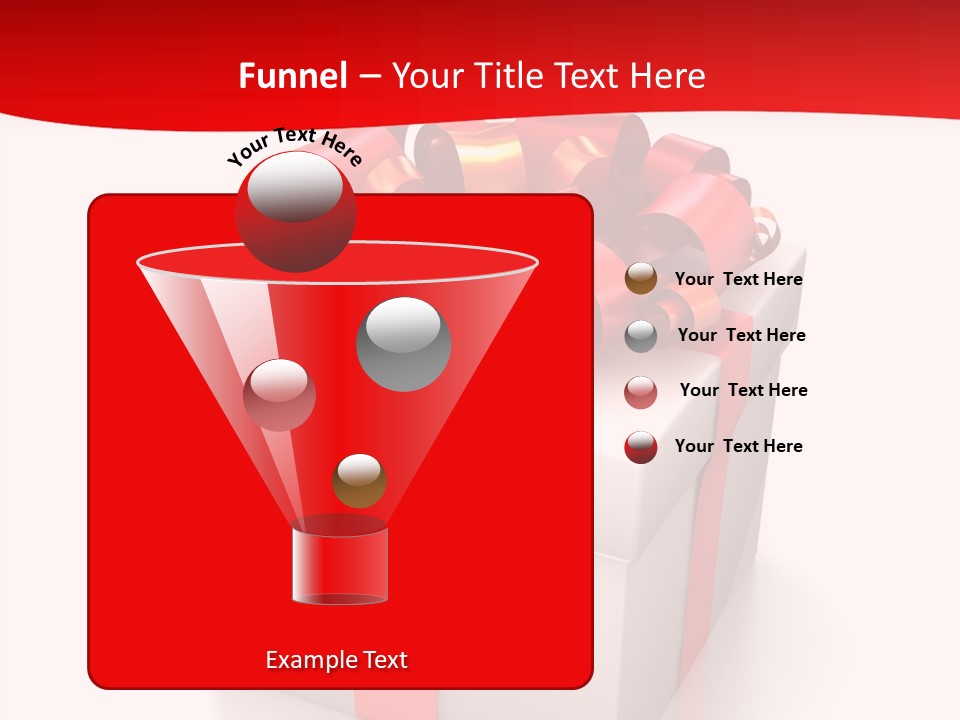 Decorative Isolated Gift PowerPoint Template