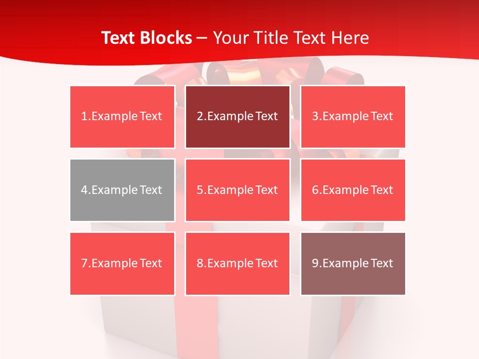 Decorative Isolated Gift PowerPoint Template