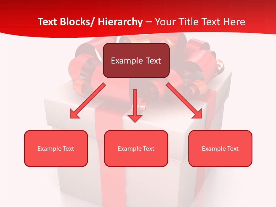 Decorative Isolated Gift PowerPoint Template