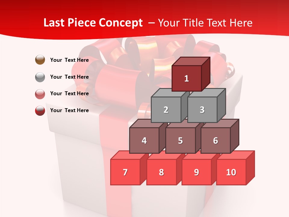 Decorative Isolated Gift PowerPoint Template