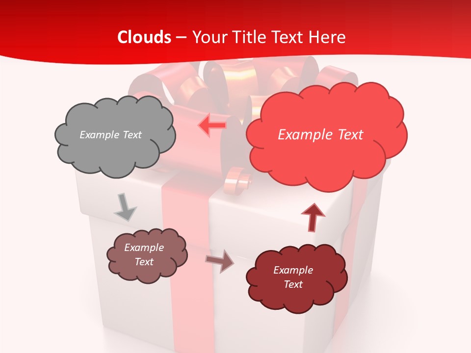 Decorative Isolated Gift PowerPoint Template
