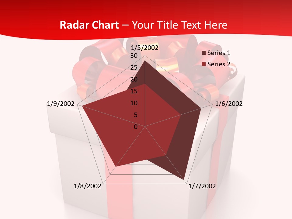Decorative Isolated Gift PowerPoint Template