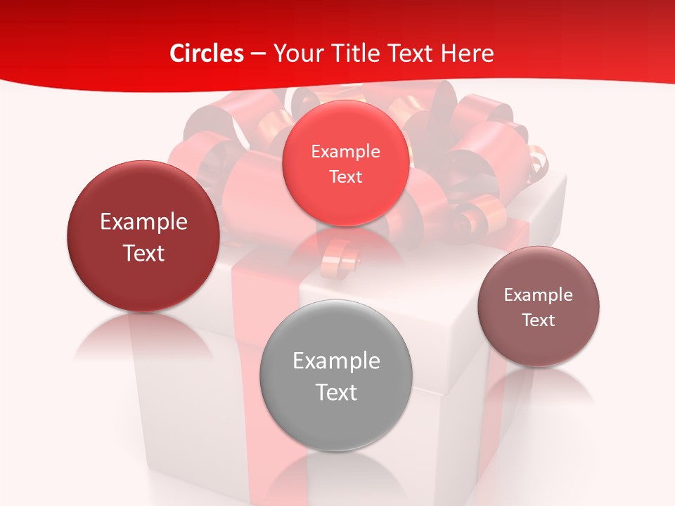 Decorative Isolated Gift PowerPoint Template
