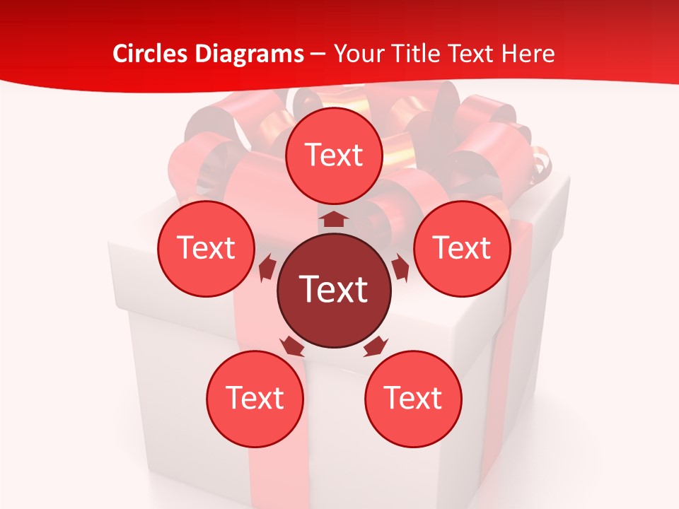Decorative Isolated Gift PowerPoint Template