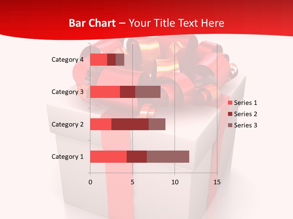 Decorative Isolated Gift PowerPoint Template