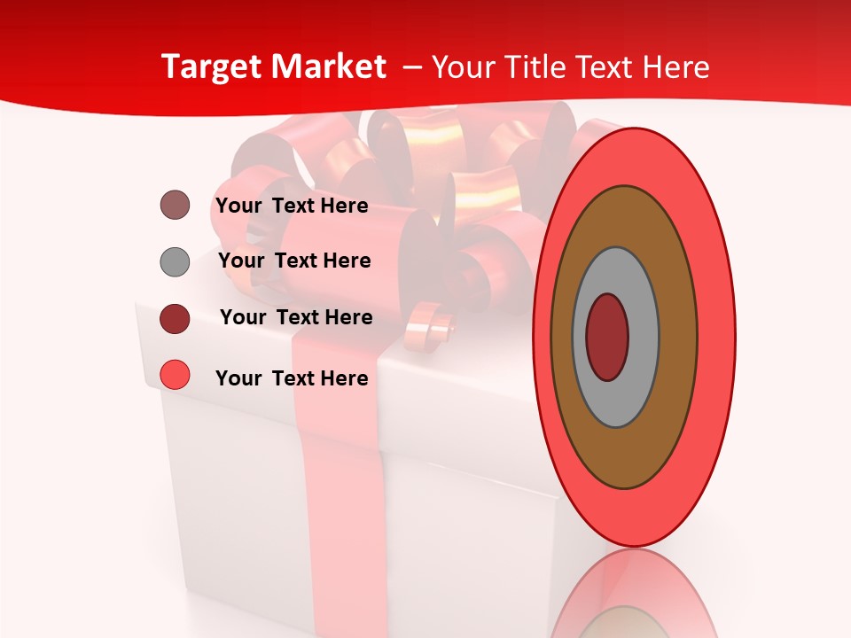 Decorative Isolated Gift PowerPoint Template