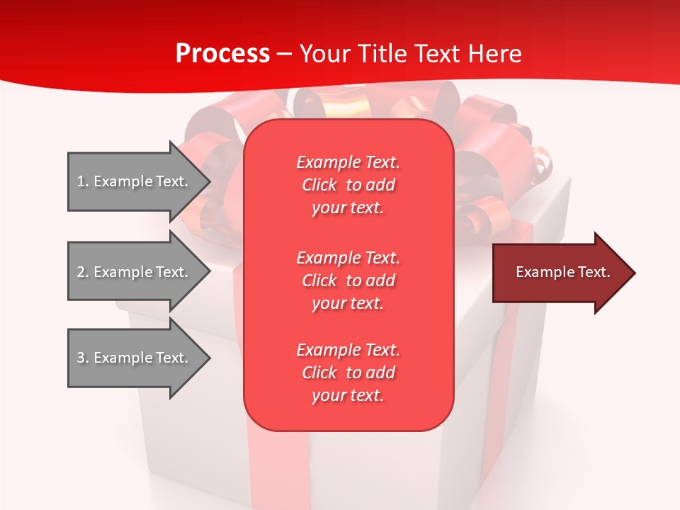 Decorative Isolated Gift PowerPoint Template