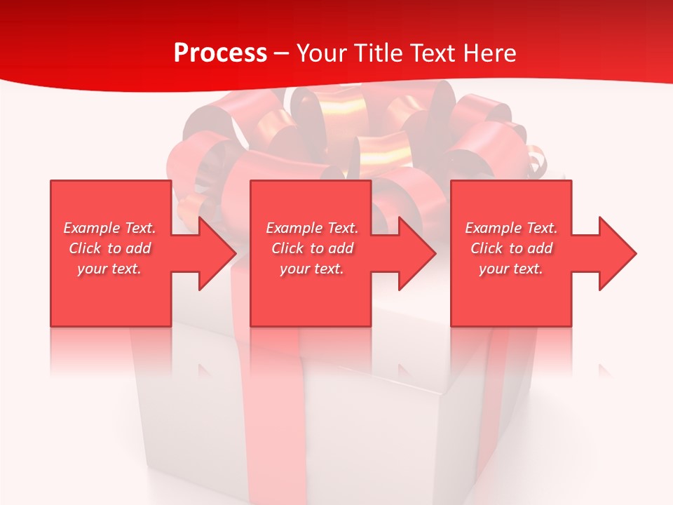 Decorative Isolated Gift PowerPoint Template