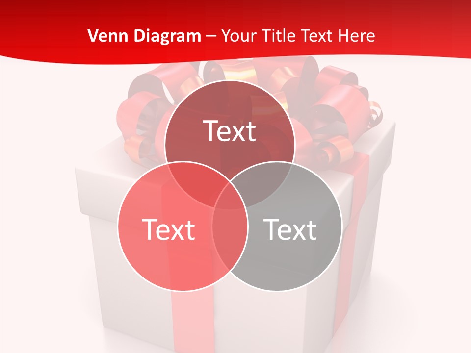 Decorative Isolated Gift PowerPoint Template
