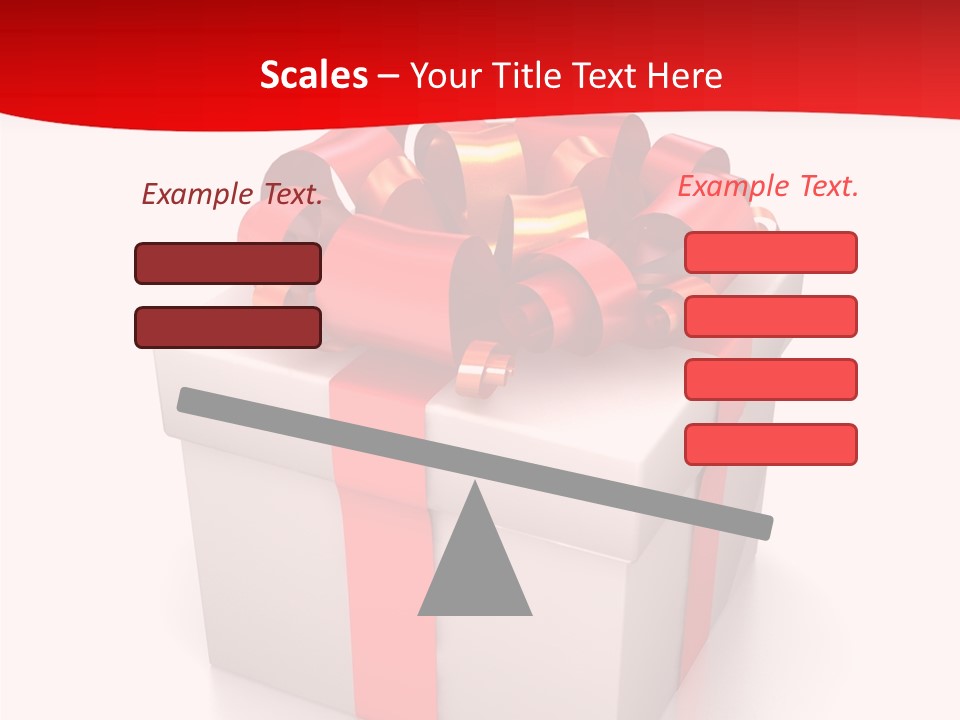 Decorative Isolated Gift PowerPoint Template