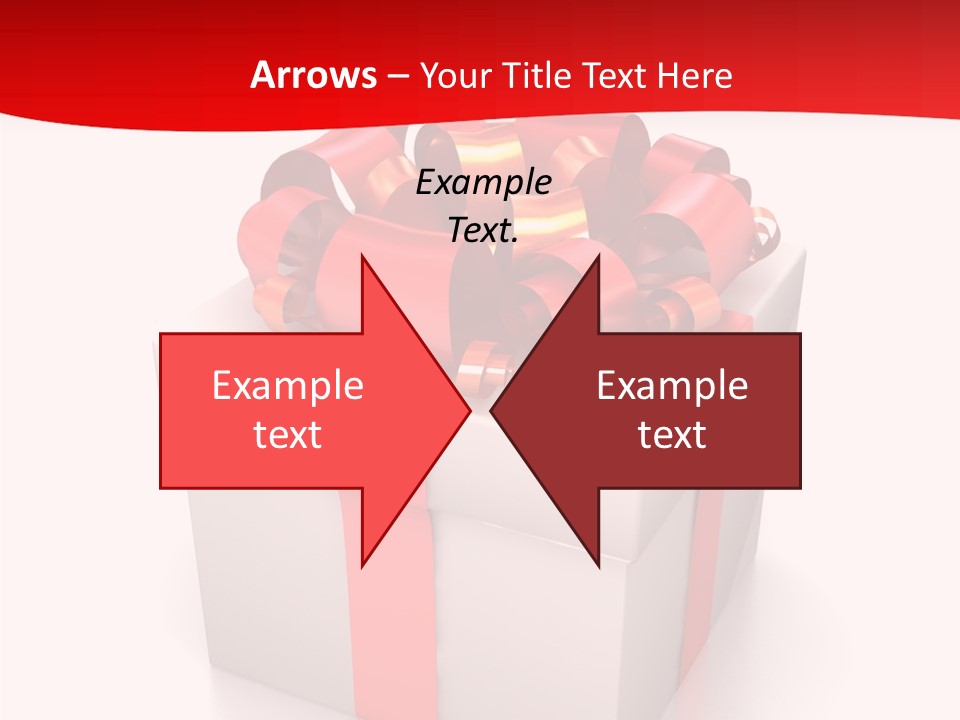 Decorative Isolated Gift PowerPoint Template