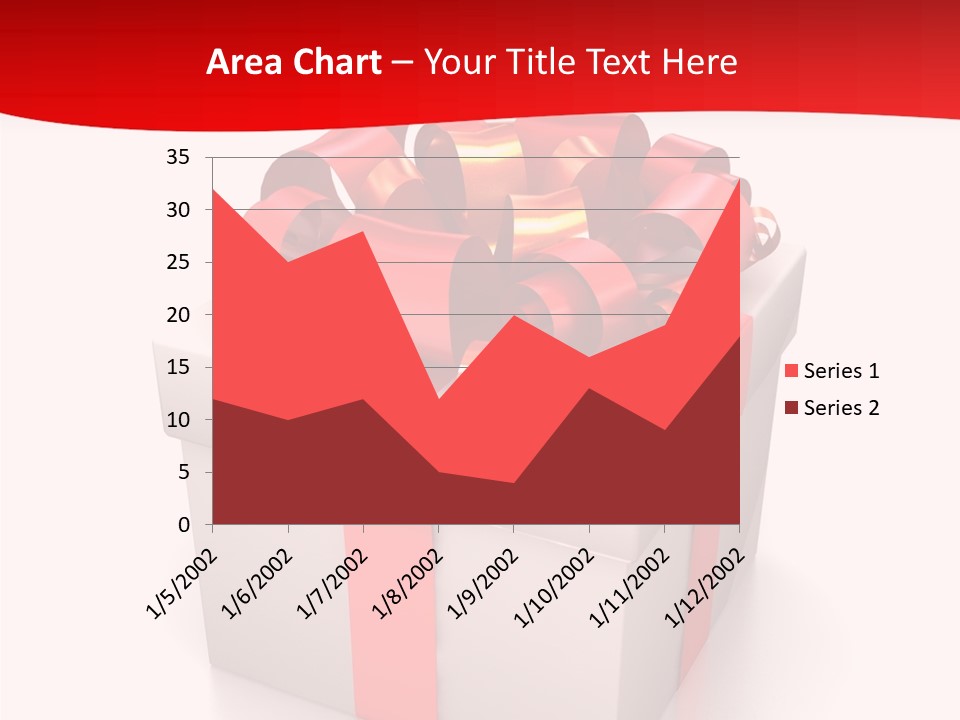 Decorative Isolated Gift PowerPoint Template