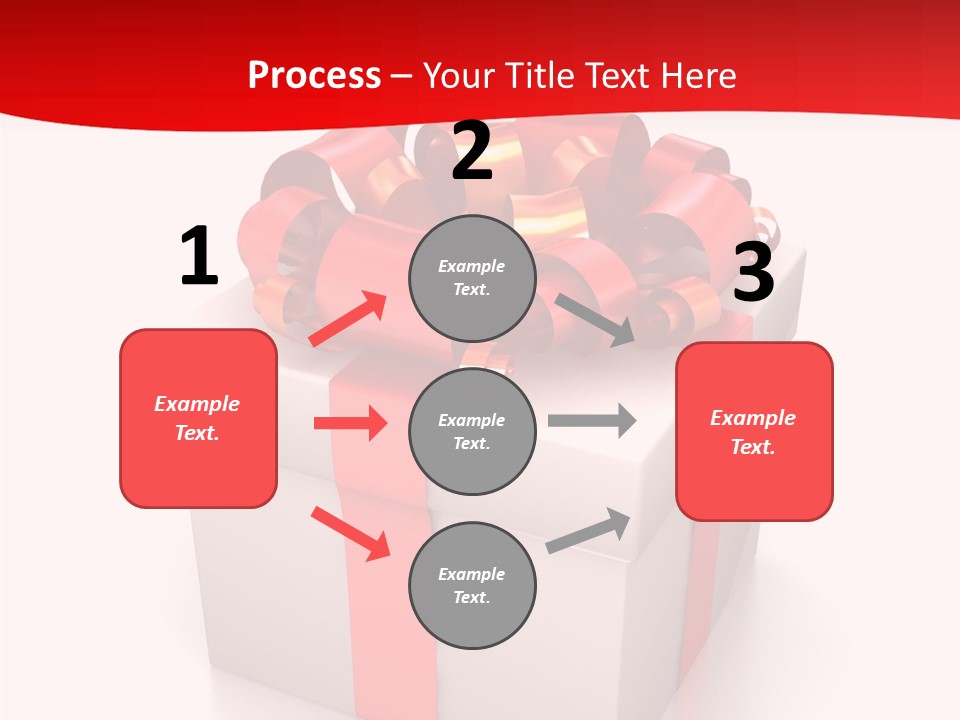 Decorative Isolated Gift PowerPoint Template