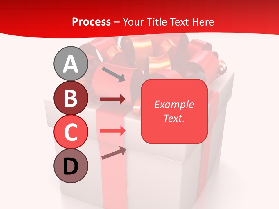 Decorative Isolated Gift PowerPoint Template