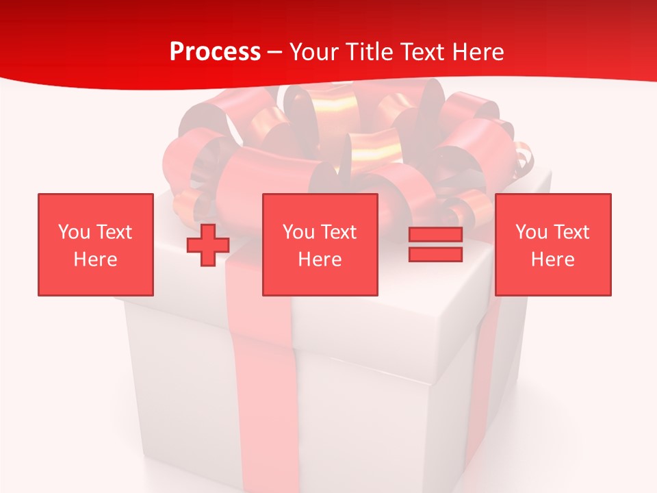 Decorative Isolated Gift PowerPoint Template