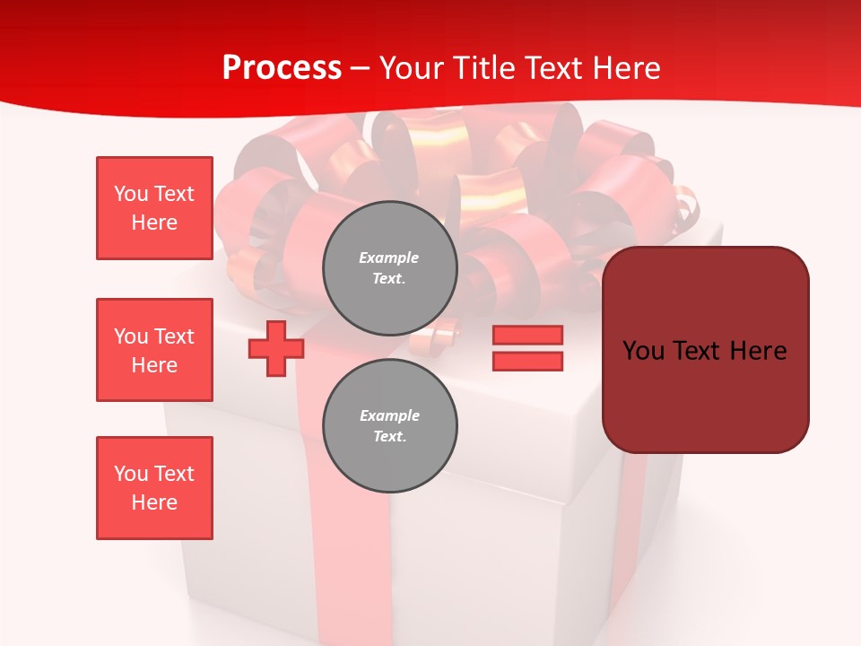 Decorative Isolated Gift PowerPoint Template