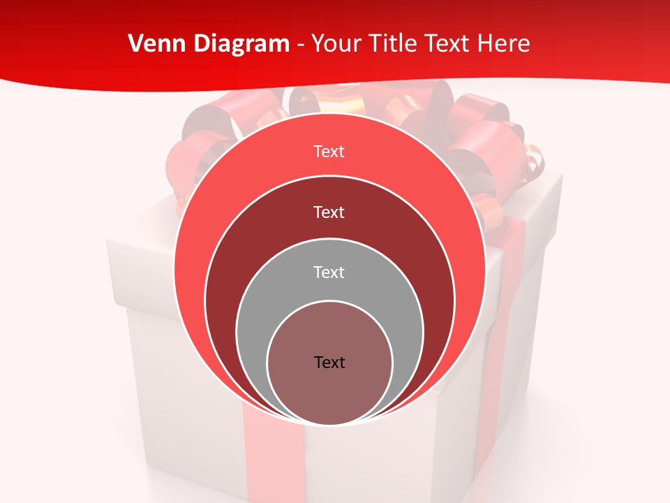 Decorative Isolated Gift PowerPoint Template