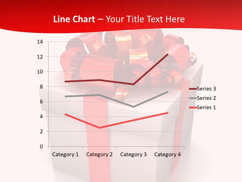 Decorative Isolated Gift PowerPoint Template