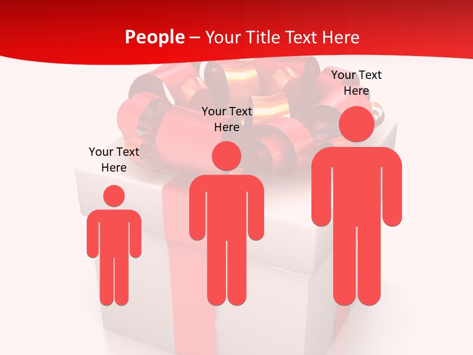Decorative Isolated Gift PowerPoint Template