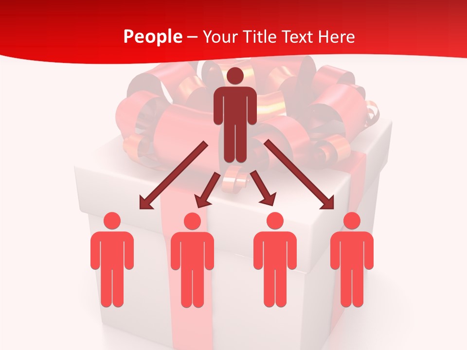 Decorative Isolated Gift PowerPoint Template