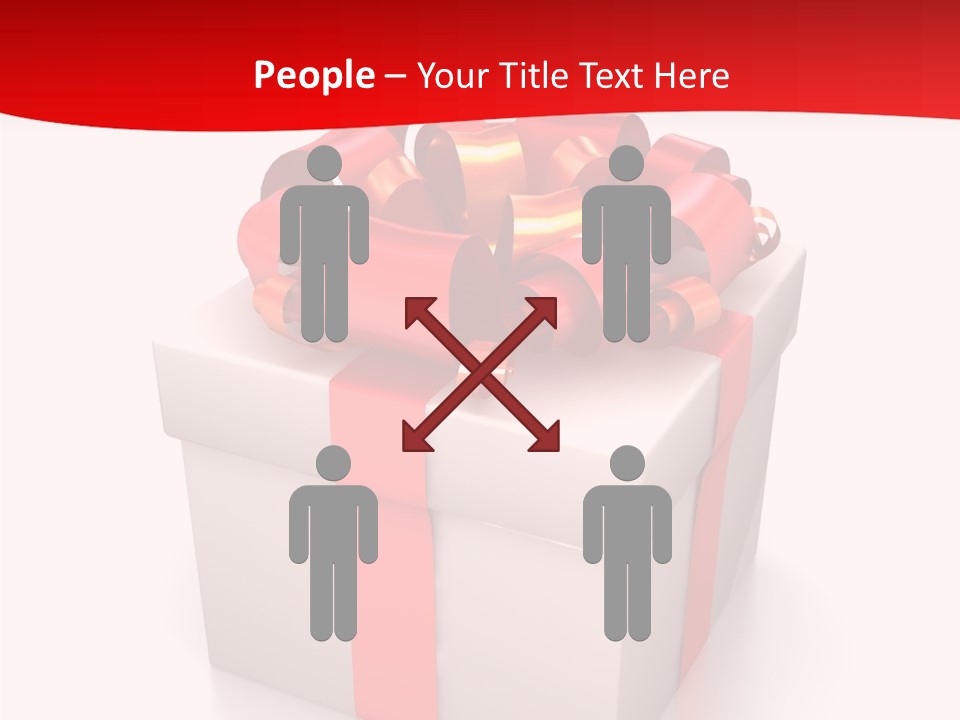 Decorative Isolated Gift PowerPoint Template