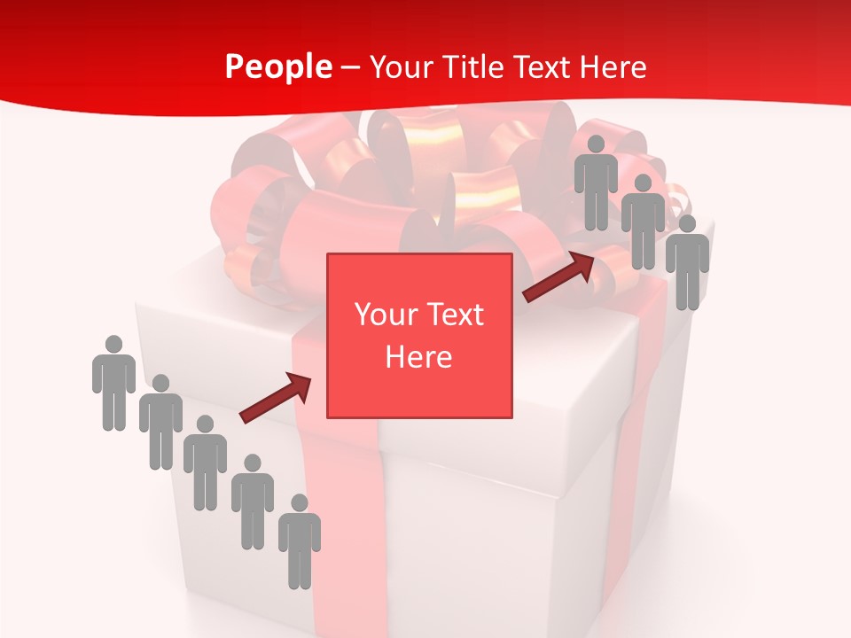 Decorative Isolated Gift PowerPoint Template