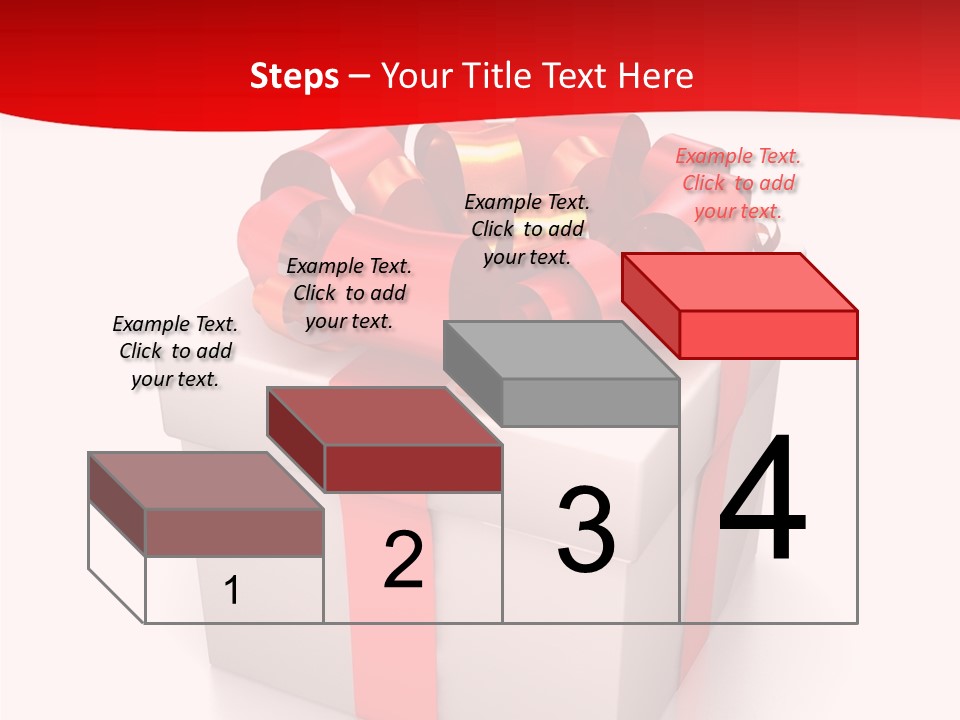 Decorative Isolated Gift PowerPoint Template