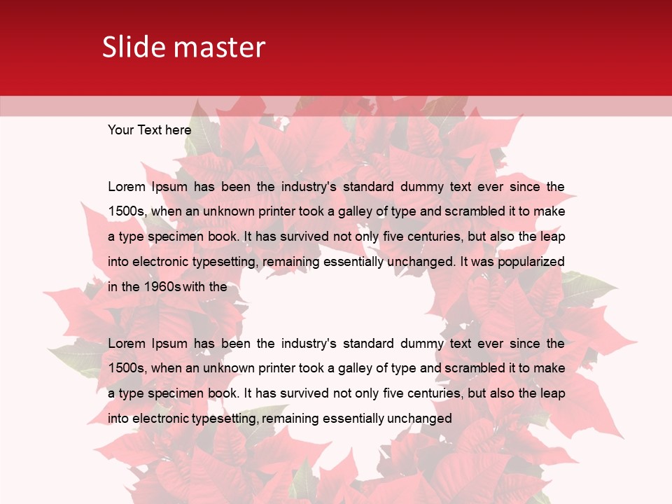 New Red Image PowerPoint Template