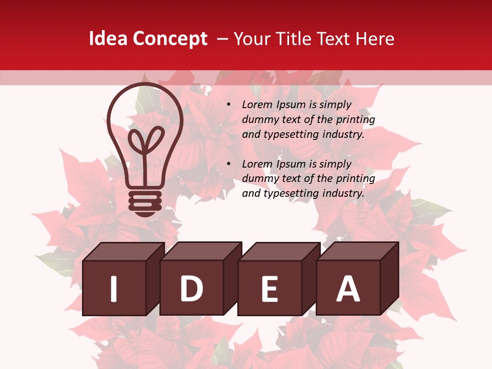 New Red Image PowerPoint Template
