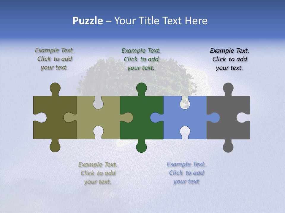 Aerial Beach Remote PowerPoint Template