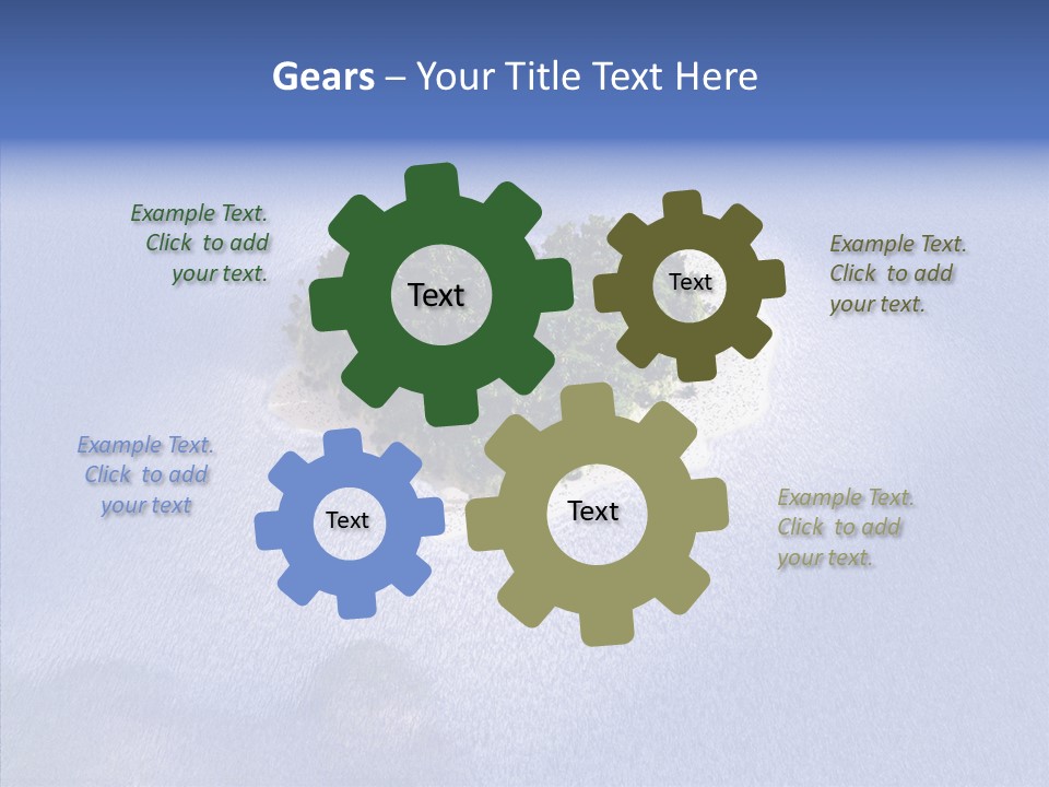 Aerial Beach Remote PowerPoint Template