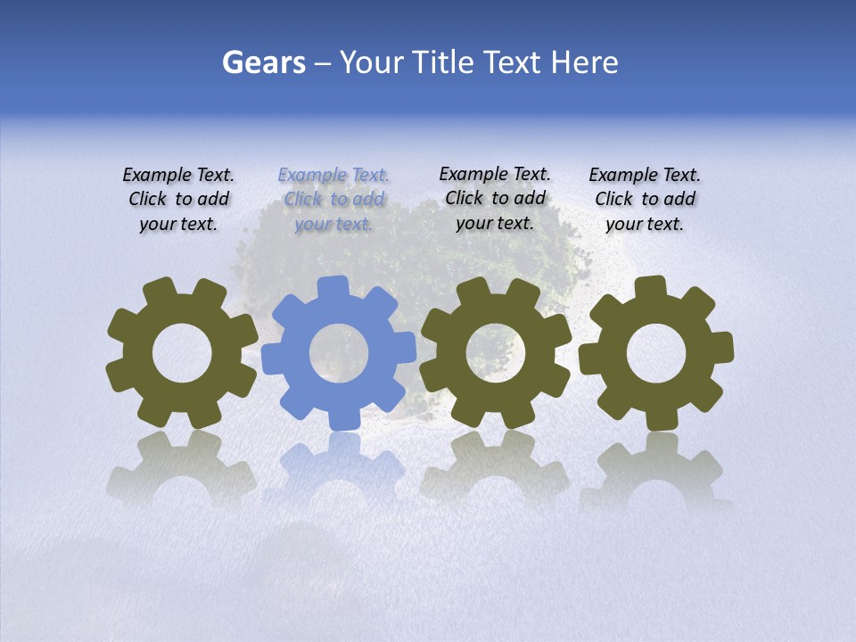 Aerial Beach Remote PowerPoint Template