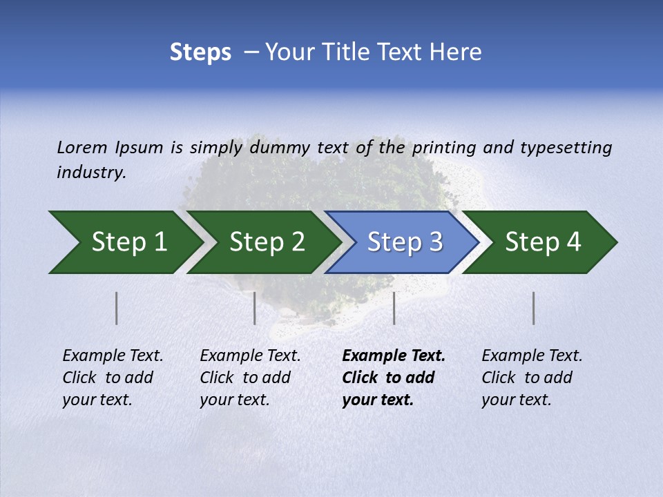 Aerial Beach Remote PowerPoint Template