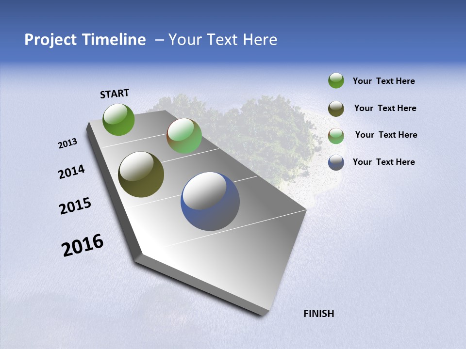 Aerial Beach Remote PowerPoint Template