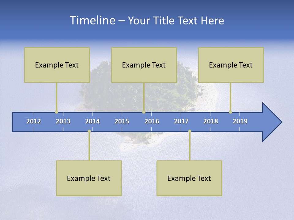 Aerial Beach Remote PowerPoint Template