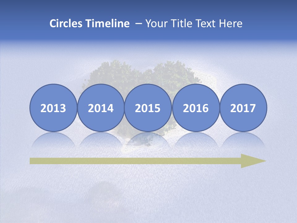 Aerial Beach Remote PowerPoint Template